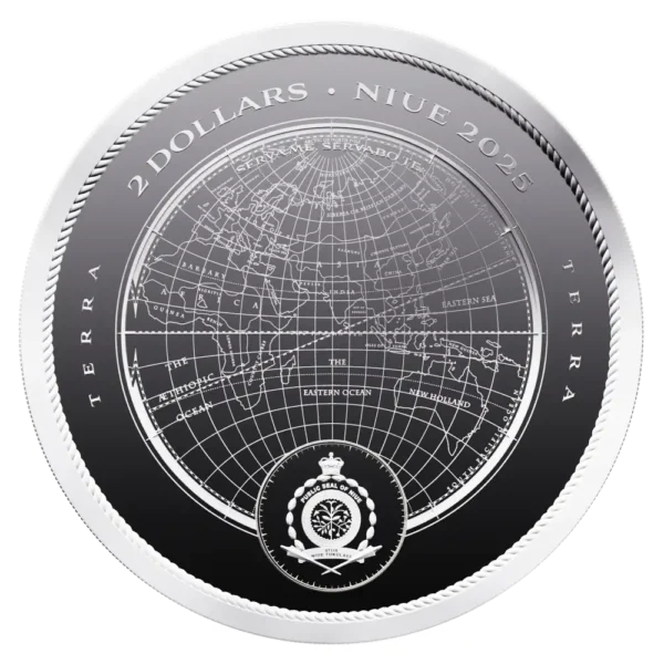 2025 Niue 1 oz Sølv Terra BU M/Kapsel - Bilde 2