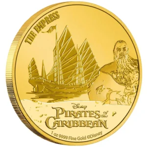2021 Niue 1 oz Gull Pirates Of The Caribbean - The Empress BU M/Kapsel