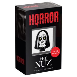 2022 Niue 1 oz Sølv Chibi Horror Series - The Nun Proof M/Etui & COA