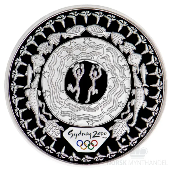 2000 Australia 1 oz Sølv Sydney - Two Dancing Figures in Dream Circle Proof M/Kapsel