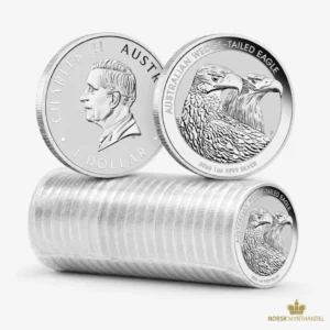 2026 Australia 1 oz Sølvmynter Wedge-Tailed Eagle BU ORIGINALRULL (20 oz)