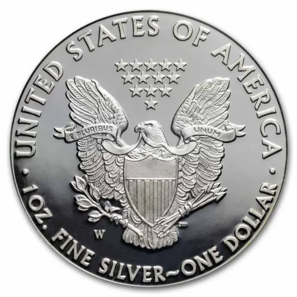 2008-W USA 1 oz Sølv American Silver Eagle Proof M/Air-tite kapsel - Bilde 2