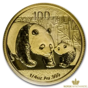 2011 Kina 1/4 oz Gullmynt Panda BU M/Kapsel