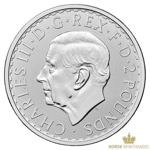 2027 Storbritannia 1 oz Sølvmynt Britannia BU | Norsk Mynthandel AS