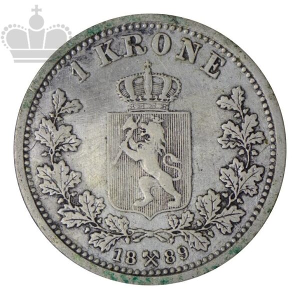 1889 Norge 1 Krone Kv 1