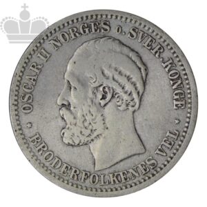 1889 Norge 1 Krone Kv 1